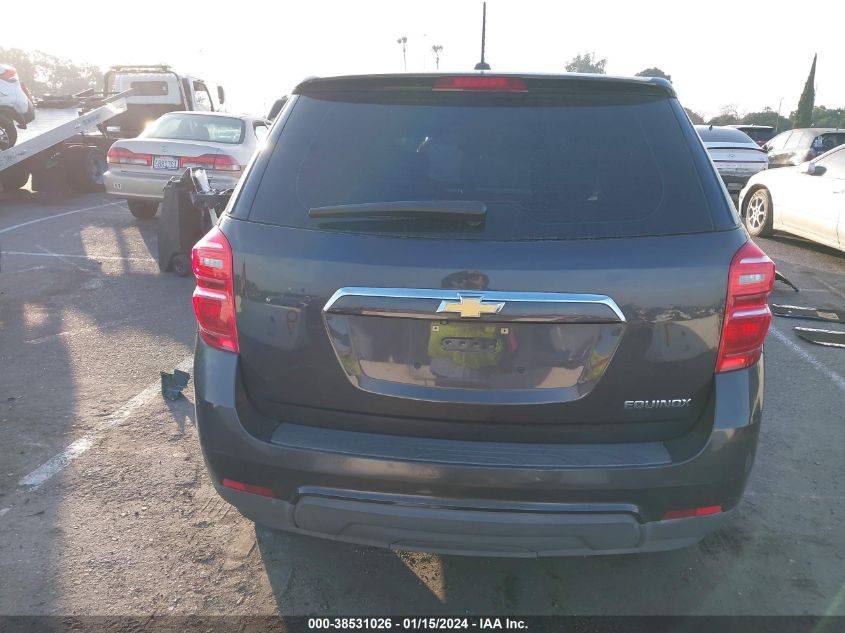 2016 CHEVROLET EQUINOX LS - 2GNALBEK7G6187506