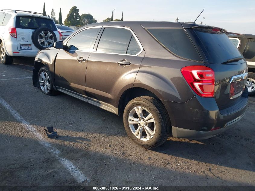 2016 CHEVROLET EQUINOX LS - 2GNALBEK7G6187506