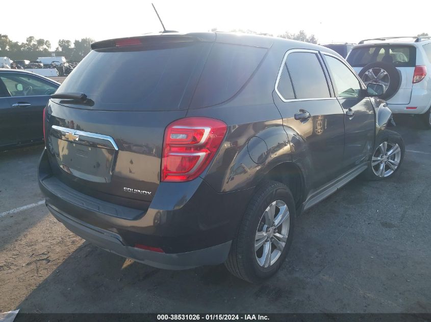 2016 CHEVROLET EQUINOX LS - 2GNALBEK7G6187506