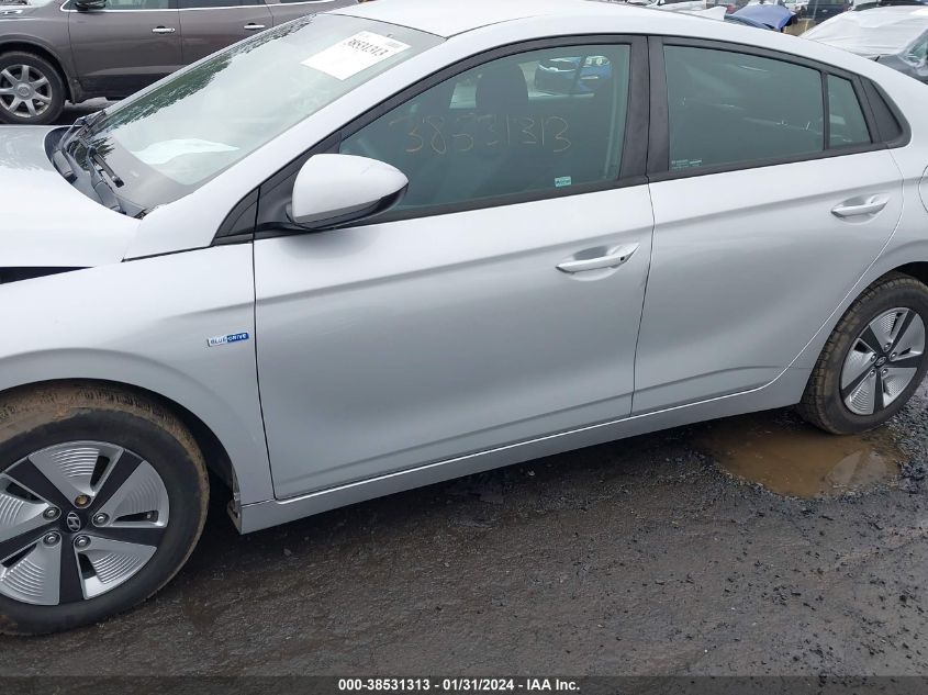 2019 HYUNDAI IONIQ HYBRID BLUE - KMHC65LC7KU110968