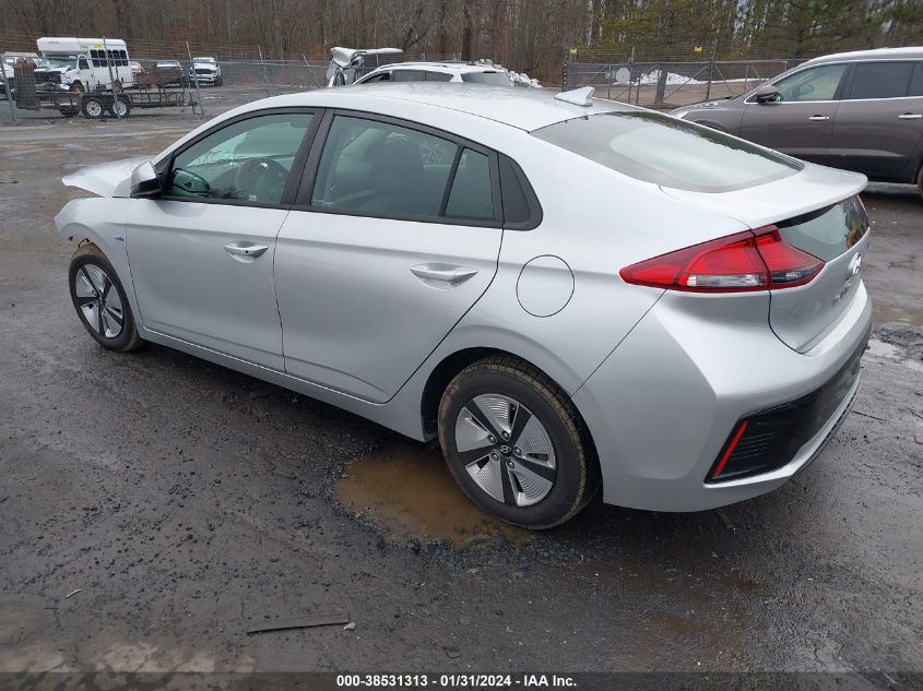 2019 HYUNDAI IONIQ HYBRID BLUE - KMHC65LC7KU110968