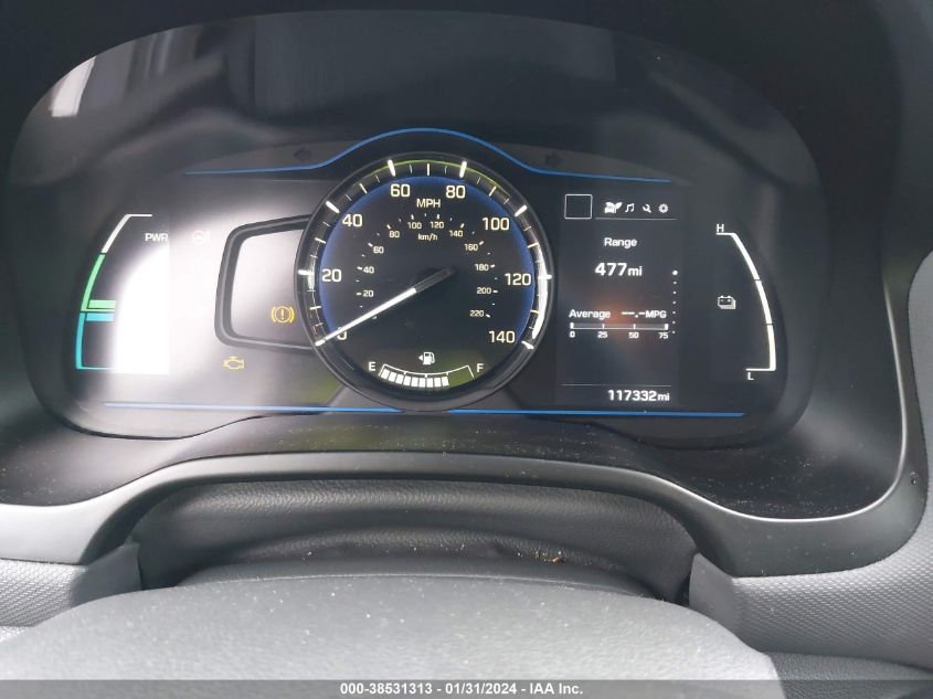 2019 HYUNDAI IONIQ HYBRID BLUE - KMHC65LC7KU110968