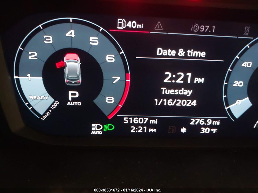 VIN WA1DECF35M1023998 2021 AUDI Q3 PREMIUM 45 TFSI S LINE QUATTRO TIPTRONIC