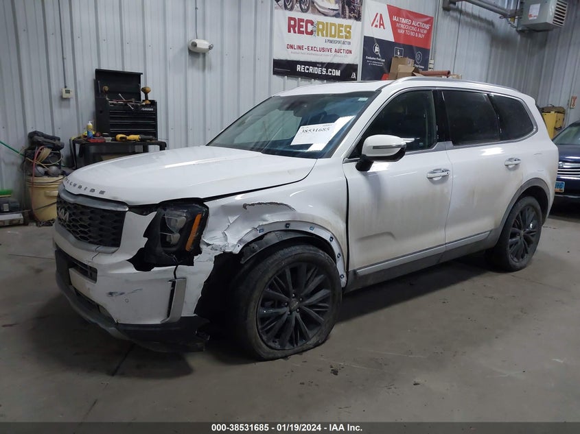 2022 KIA TELLURIDE 3.8L V6   N(VIN: 5XYP5DHC8NG210384