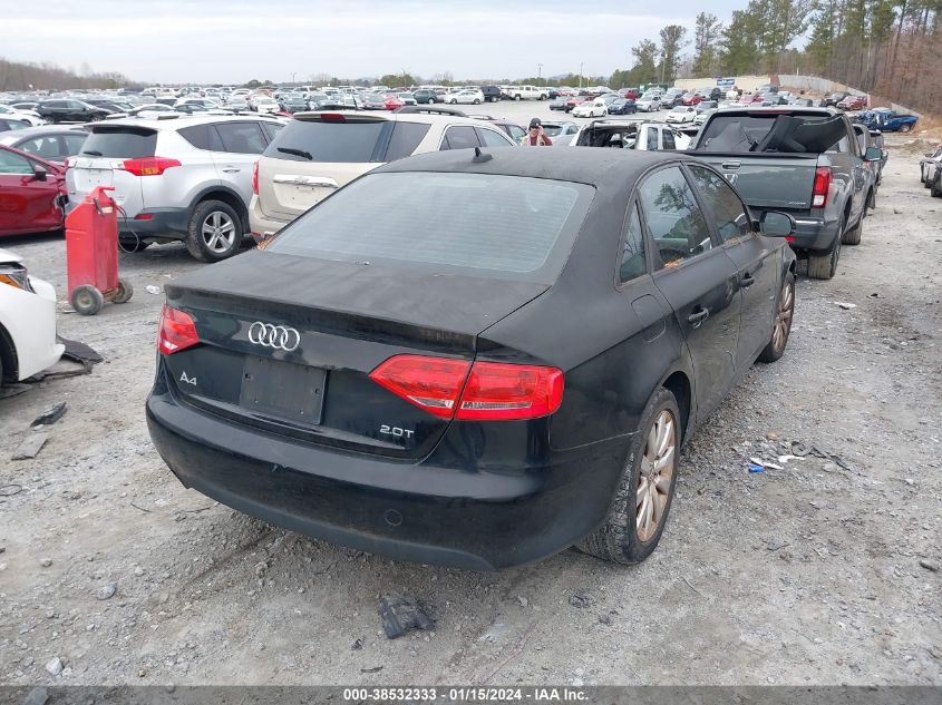 WAUAFAFL9CN006202 | 2012 AUDI A4