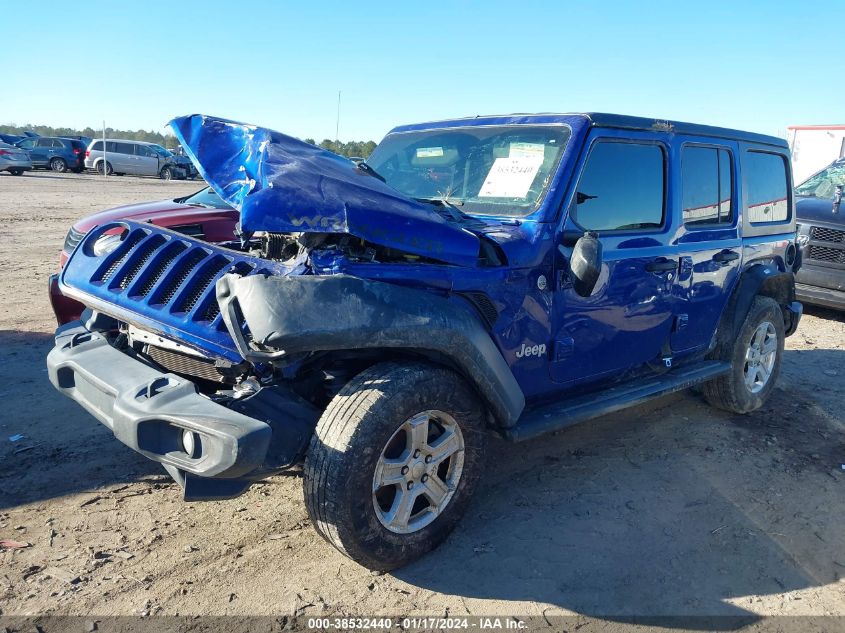 2020 JEEP WRANGLER UNLIMITED SPORT - 1C4HJXDG4LW186904