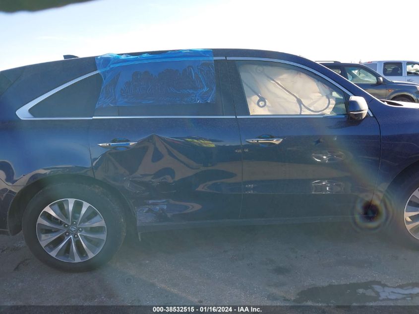 2016 ACURA MDX TECHNOLOGY - 5FRYD3H43GB010306
