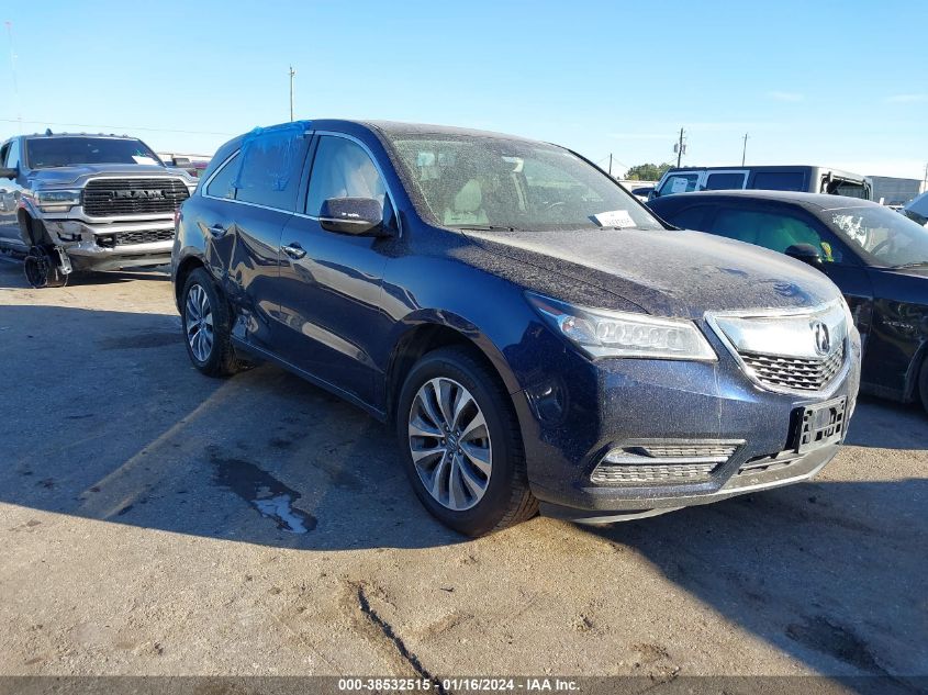 2016 ACURA MDX TECHNOLOGY - 5FRYD3H43GB010306