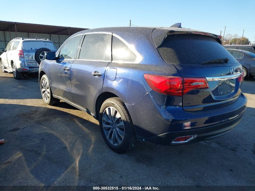 2016 ACURA MDX TECHNOLOGY - 5FRYD3H43GB010306