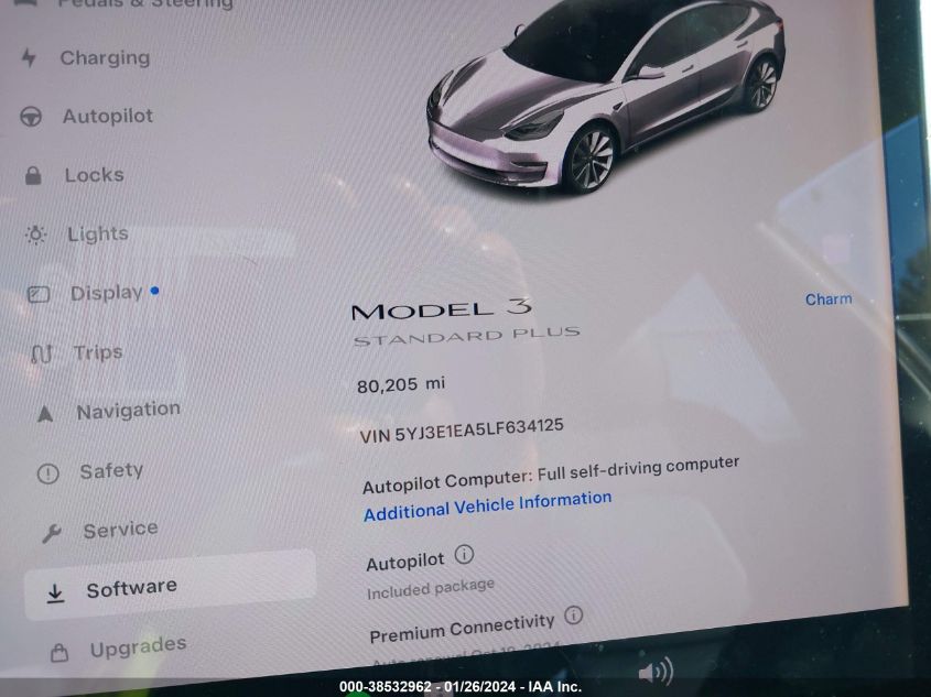 2020 TESLA MODEL 3 - 5YJ3E1EA5LF634125