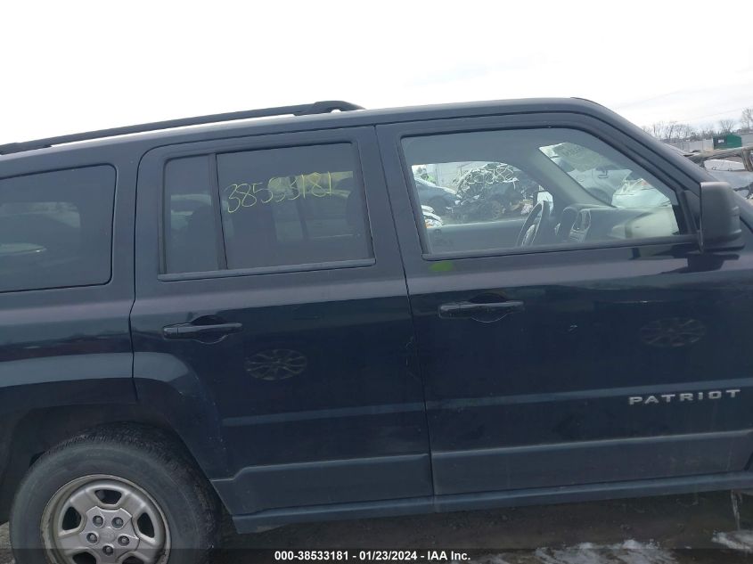 2014 JEEP PATRIOT SPORT - 1C4NJRBB3ED809370