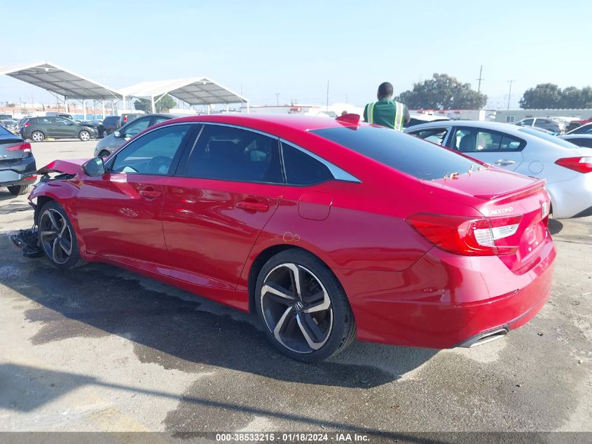 2019 HONDA ACCORD SPORT - 1HGCV1F39KA027217