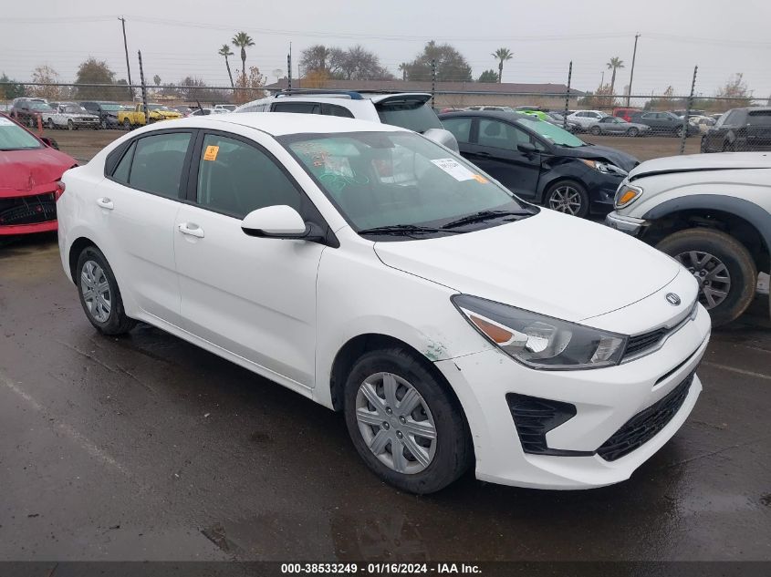 Lot #2530023261 2021 KIA RIO LX salvage car