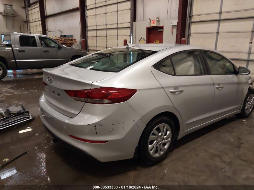 2017 HYUNDAI ELANTRA SE - KMHD74LF3HU429511