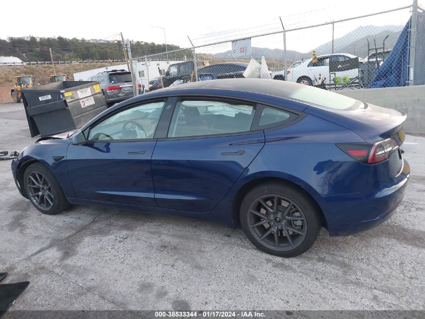 2023 TESLA MODEL 3 REAR-WHEEL DRIVE - 5YJ3E1EA7PF431484