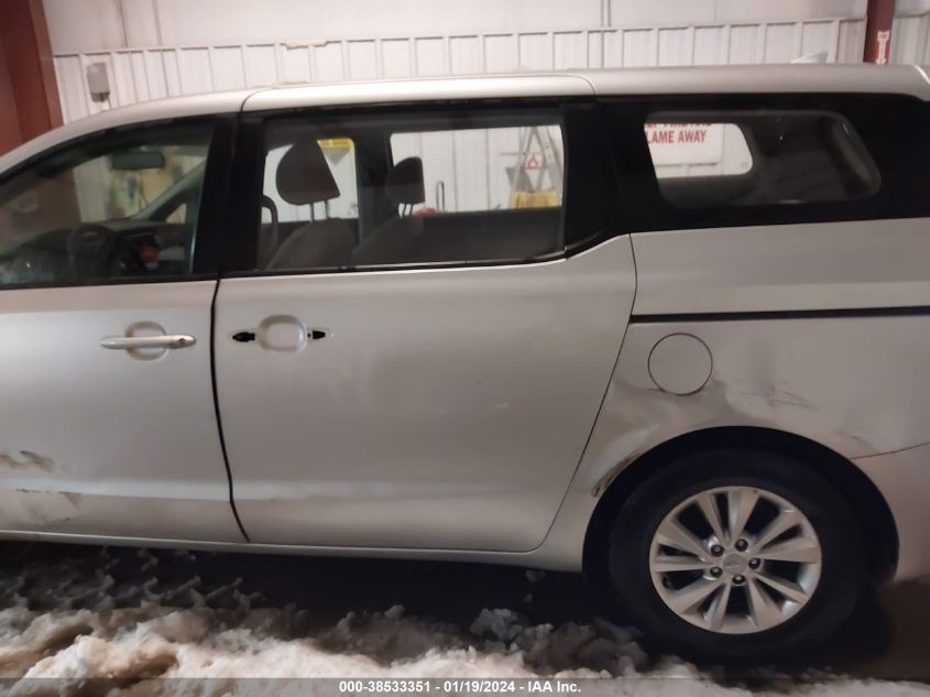 2017 KIA SEDONA L - KNDMA5C10H6284996