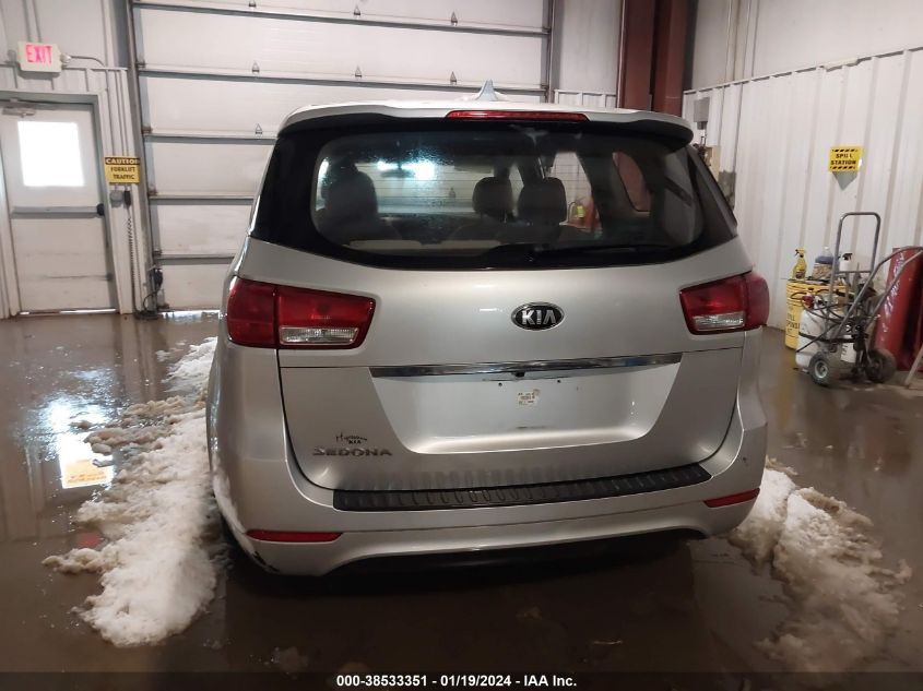 2017 KIA SEDONA L - KNDMA5C10H6284996
