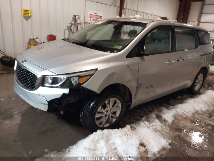 2017 KIA SEDONA L - KNDMA5C10H6284996