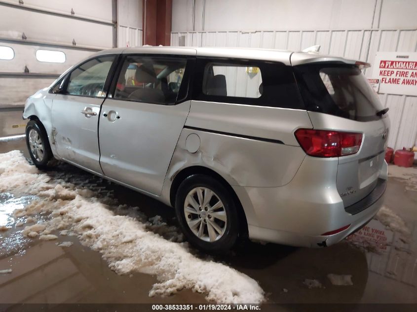 2017 KIA SEDONA L - KNDMA5C10H6284996
