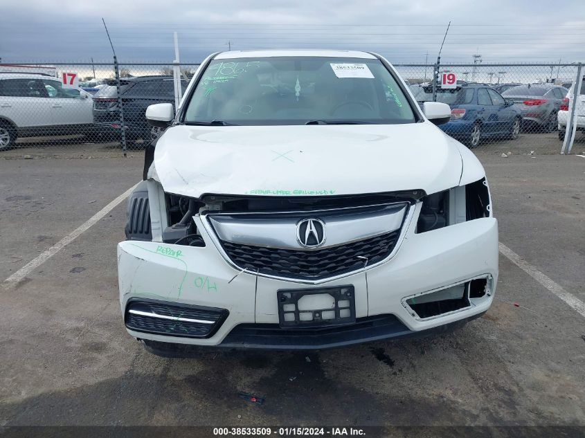 2014 ACURA MDX - 5FRYD3H22EB019896