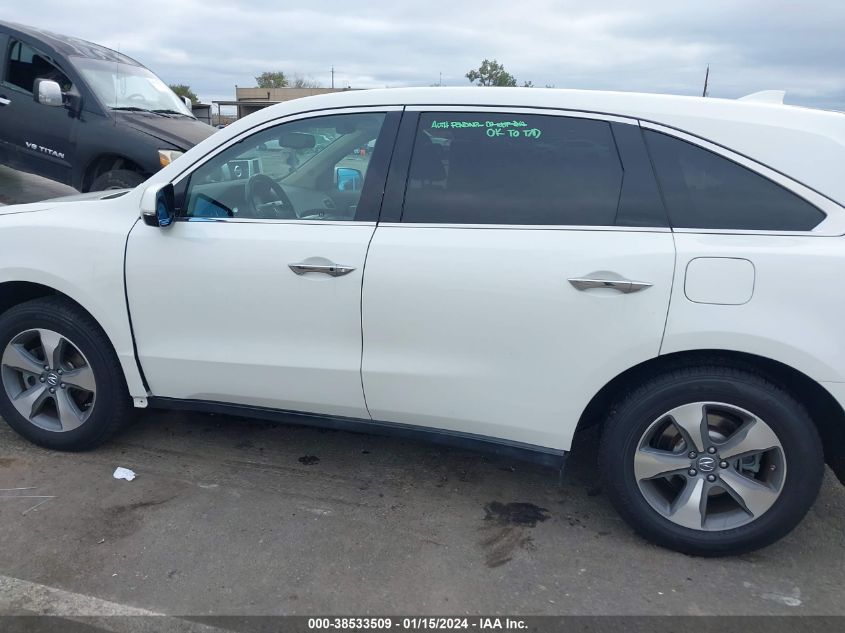 2014 ACURA MDX - 5FRYD3H22EB019896