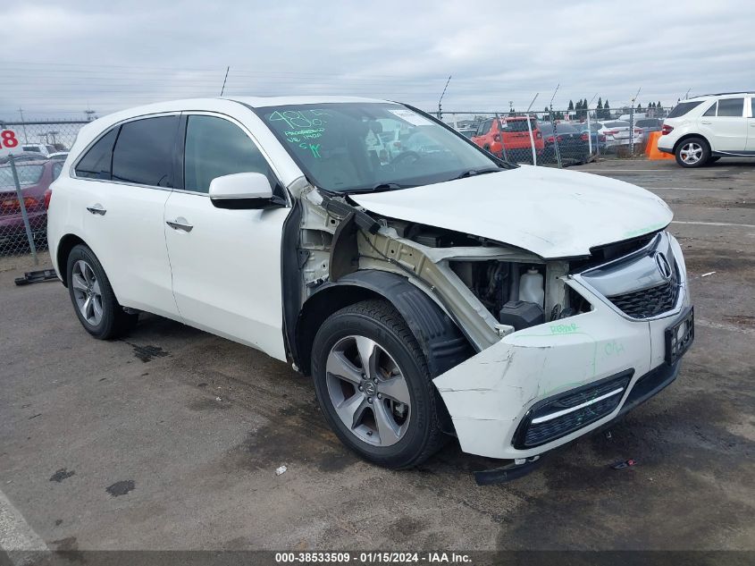2014 ACURA MDX - 5FRYD3H22EB019896
