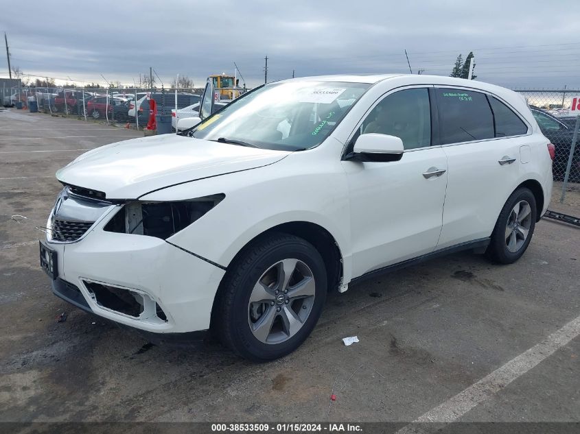2014 ACURA MDX - 5FRYD3H22EB019896