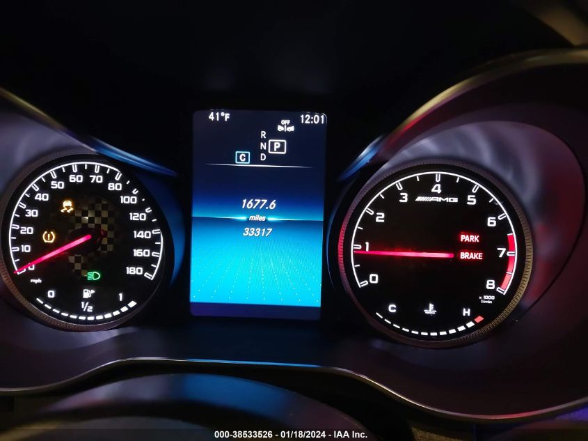 2020 MERCEDES-BENZ AMG GLC 43 4MATIC W1N0G6EB0LF790564
