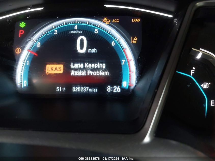 2019 HONDA CIVIC EX - 2HGFC3B38KH355508
