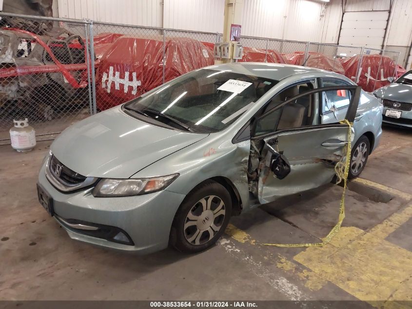2013 HONDA CIVIC HYBRID HYBRID - 19XFB4F21DE201715