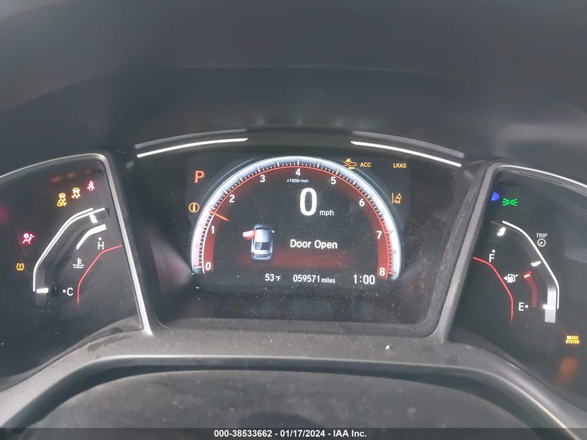 VIN 2HGFC2F89LH587309 2020 HONDA CIVIC SPORT
