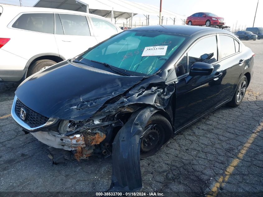 2015 HONDA CIVIC LX - 19XFB2F57FE707664