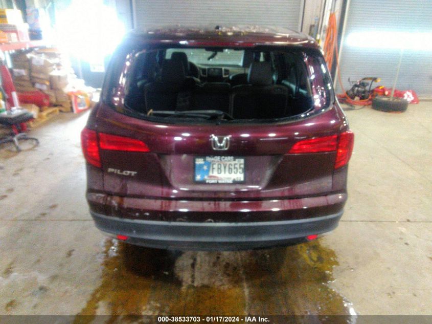 2016 HONDA PILOT EXL - 5FNYF5H58GB028297