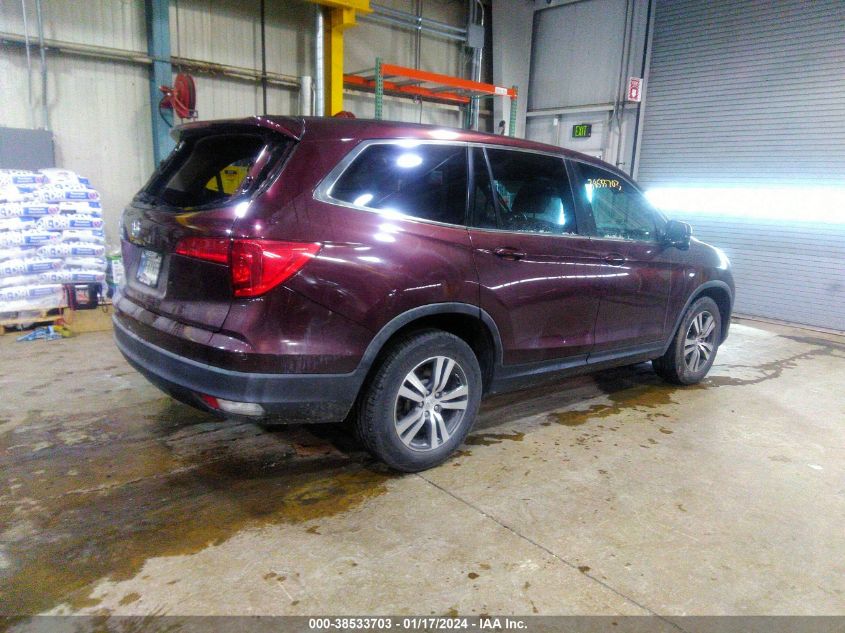 2016 HONDA PILOT EXL - 5FNYF5H58GB028297