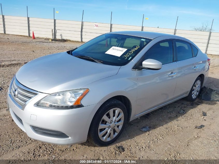 3N1AB7AP0EL671023 | 2014 NISSAN SENTRA