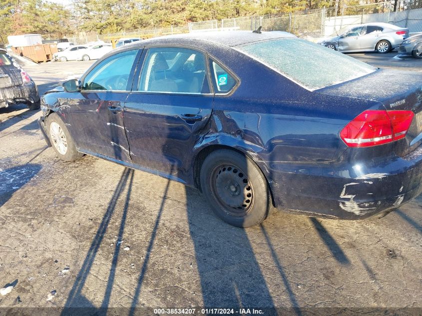 2014 VOLKSWAGEN PASSAT S - 1VWAT7A39EC044661