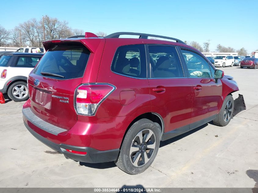 2017 SUBARU FORESTER 2.5I LIMITED - JF2SJAJC9HH462141