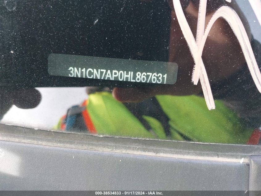 2017 NISSAN VERSA S/S PLUS/SV/SL - 3N1CN7AP0HL867631