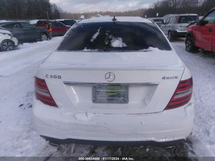 2013 MERCEDES-BENZ C 300 LUXURY 4MATIC/SPORT 4MATIC - WDDGF8ABXDR280139