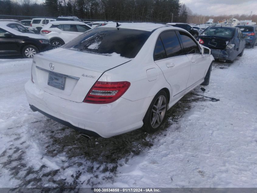 2013 MERCEDES-BENZ C 300 LUXURY 4MATIC/SPORT 4MATIC - WDDGF8ABXDR280139