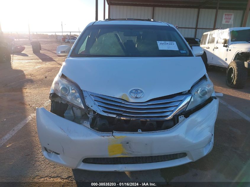 2013 TOYOTA SIENNA LIMITED V6 7 PASSENGER - 5TDYK3DC1DS384781