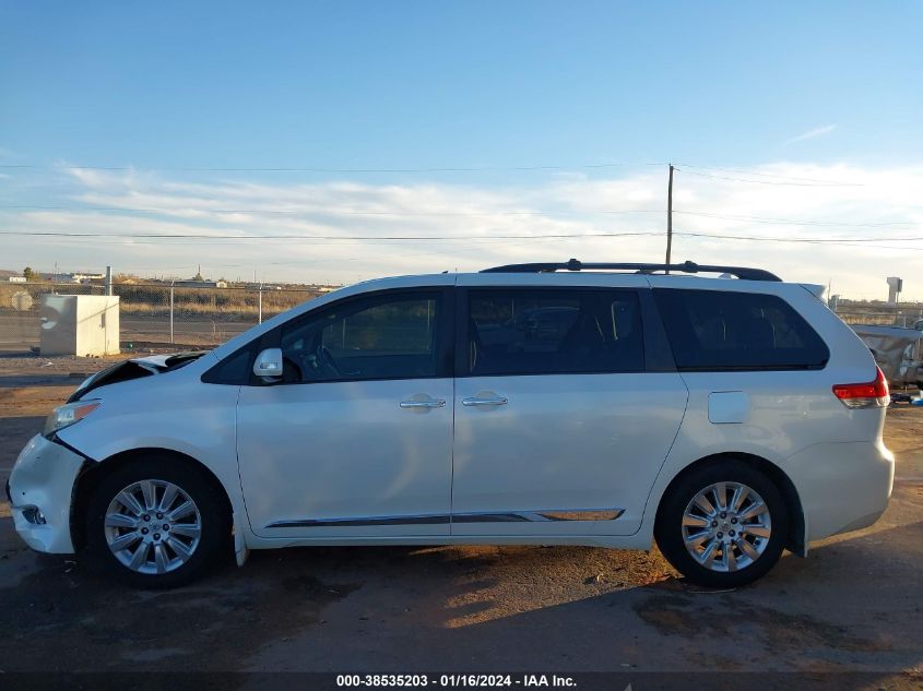 2013 TOYOTA SIENNA LIMITED V6 7 PASSENGER - 5TDYK3DC1DS384781