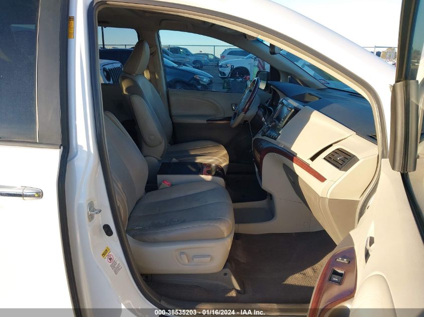 2013 TOYOTA SIENNA LIMITED V6 7 PASSENGER - 5TDYK3DC1DS384781