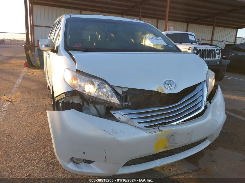 2013 TOYOTA SIENNA LIMITED V6 7 PASSENGER - 5TDYK3DC1DS384781