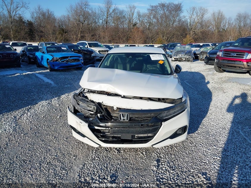 VIN 1HGCV1F42NA041389 2022 HONDA ACCORD SPORT SE