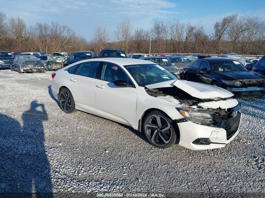 VIN 1HGCV1F42NA041389 2022 HONDA ACCORD SPORT SE
