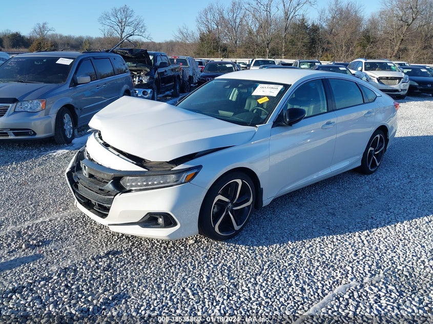 VIN 1HGCV1F42NA041389 2022 HONDA ACCORD SPORT SE