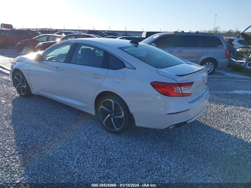 VIN 1HGCV1F42NA041389 2022 HONDA ACCORD SPORT SE