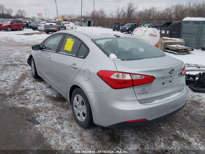 2015 KIA FORTE LX - KNAFK4A67F5388173