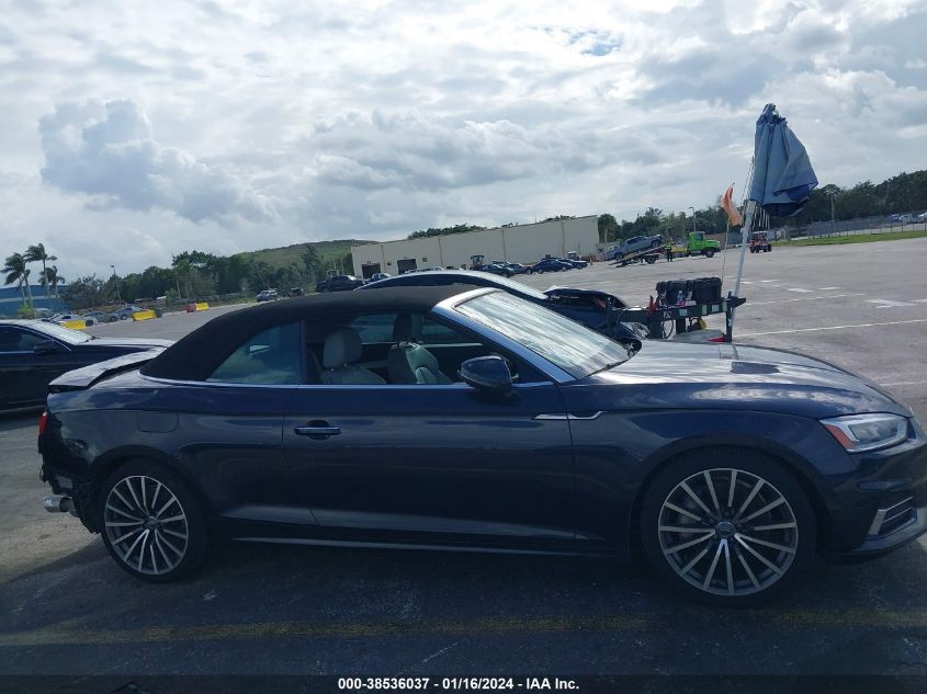 2018 AUDI A5 CABRIOLET - WAU2NGF56JN001449